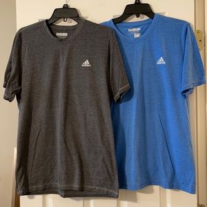 2 Adidas Aeroknit T-shirts